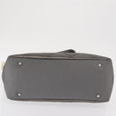 CHANEL Paris Biarritz GM Tote Bag Nylon Silver CC Auth BA10114-9