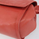 LOEWE Anagram Shoulder Bag Leather Pink Gold Auth BA10118-10