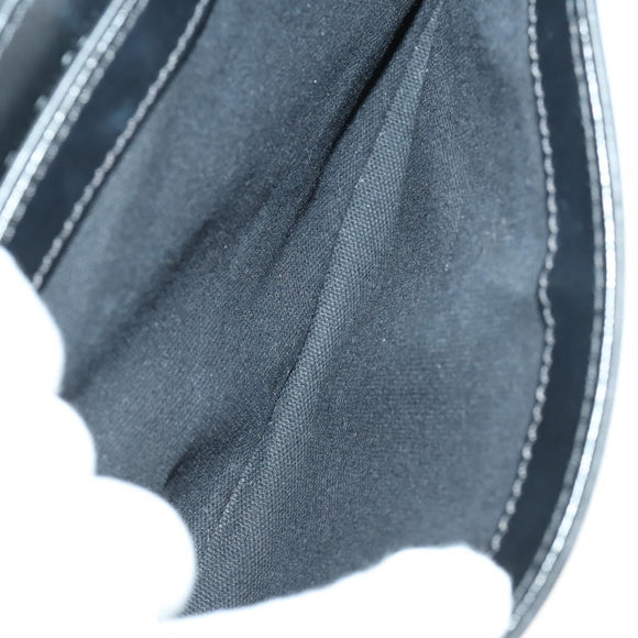 GIVENCHY Shoulder Bag Leather Black Silver Auth BA10120