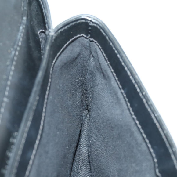 GIVENCHY Shoulder Bag Leather Black Silver Auth BA10120