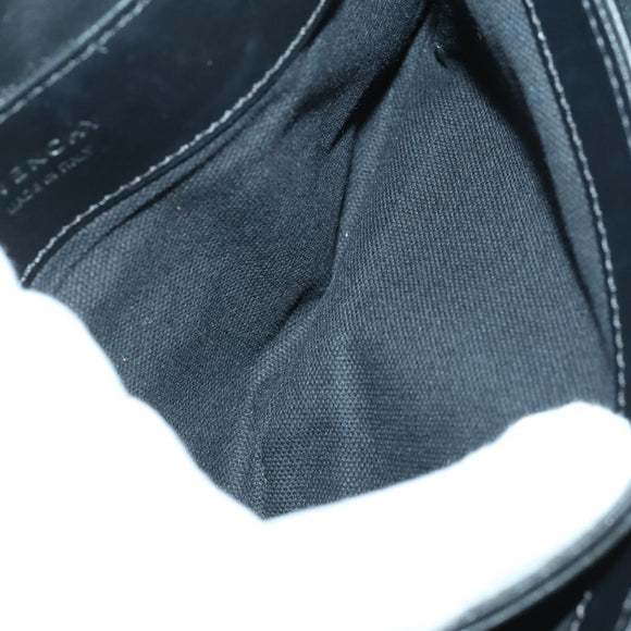 GIVENCHY Shoulder Bag Leather Black Silver Auth BA10120