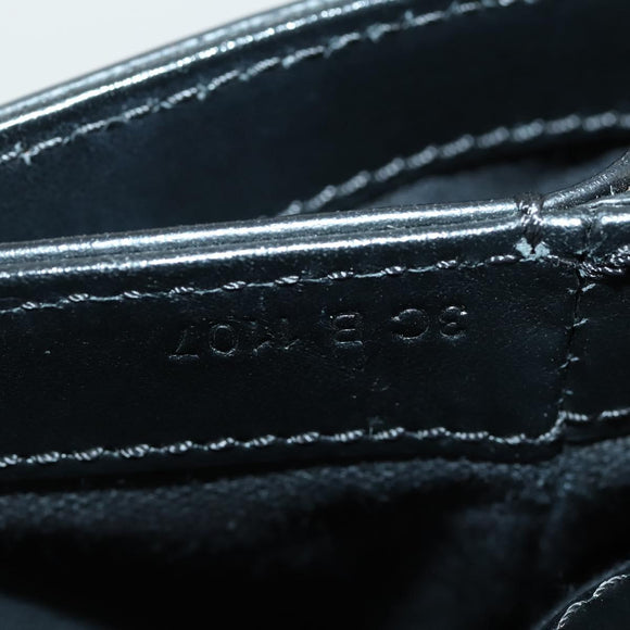 GIVENCHY Shoulder Bag Leather Black Silver Auth BA10120