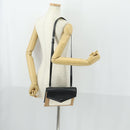 GIVENCHY Shoulder Bag Leather Black Silver Auth BA10120-21