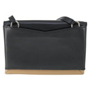 GIVENCHY Shoulder Bag Leather Black Silver Auth BA10120-2