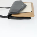 GIVENCHY Shoulder Bag Leather Black Silver Auth BA10120-4