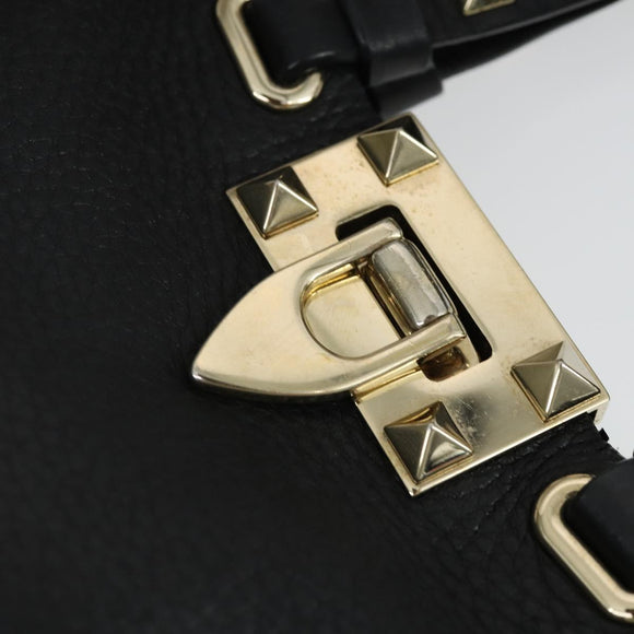 VALENTINO Handtasche Leder 2way Schwarz Gold Orig. BA10121