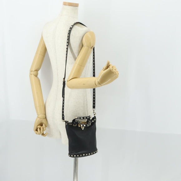 VALENTINO Handtasche Leder 2way Schwarz Gold Orig. BA10121