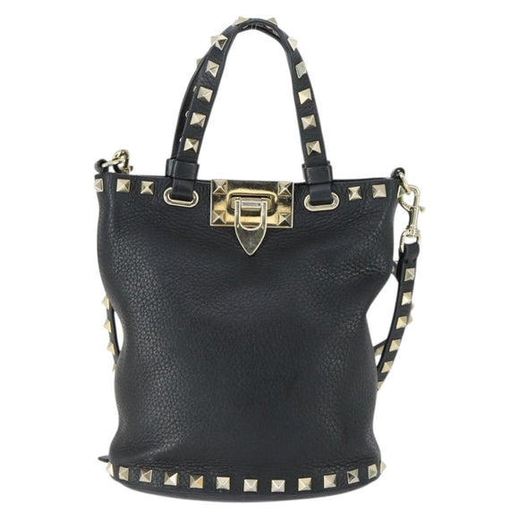 VALENTINO Handtasche Leder 2way Schwarz Gold Orig. BA10121