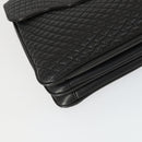 BALLY Hand Bag Leather 2way Black Gold Auth BA10122-17