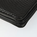 BALLY Hand Bag Leather 2way Black Gold Auth BA10122-18