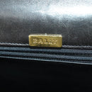 BALLY Hand Bag Leather 2way Black Gold Auth BA10122-24