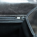 BALLY Hand Bag Leather 2way Black Gold Auth BA10122-25