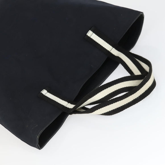 GUCCI Tote Bag Canvas Navy 123439 Auth BA10125