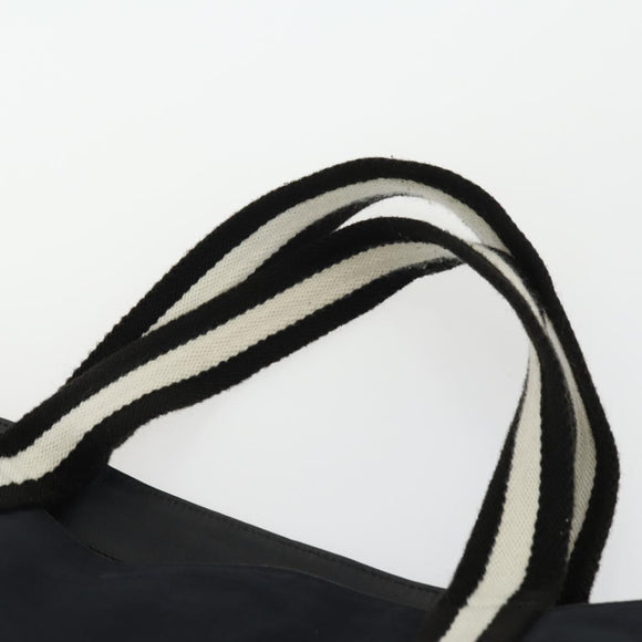 GUCCI Tote Bag Canvas Navy 123439 Auth BA10125