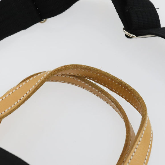 Burberrys Blue Label Tote Bag Canvas 2way Black Auth BA10126