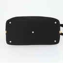 Burberrys Blue Label Tote Bag Canvas 2way Black Auth BA10126-5