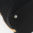 Burberrys Blue Label Tote Bag Canvas 2way Black Auth BA10126-16