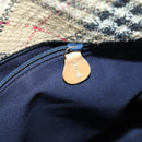 Burberrys Blue Label Tote Bag Canvas 2way Black Auth BA10126-20