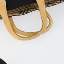 Burberrys Blue Label Tote Bag Canvas 2way Black Auth BA10126-9