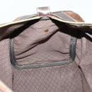 GUCCI Hand Bag Suede Brown Gold 012 468 40 58 Auth BA10128-18