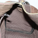 GUCCI Hand Bag Suede Brown Gold 012 468 40 58 Auth BA10128-19