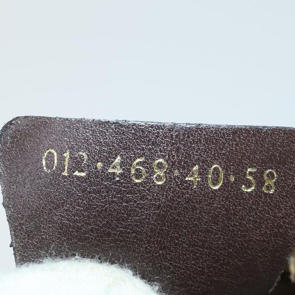 GUCCI Hand Bag Suede Brown Gold 012 468 40 58 Auth BA10128