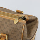 GUCCI Micro GG Supreme Hand Bag PVC Beige Gold 000 084 0158 Auth BA10129-10
