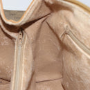 GUCCI Micro GG Supreme Hand Bag PVC Beige Gold 000 084 0158 Auth BA10129-20