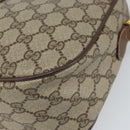 GUCCI GG Supreme Web Sherry Line Bag PVC Beige Gold 89 02 077 Auth BA10130-14