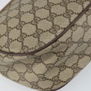 GUCCI GG Supreme Web Sherry Line Bag PVC Beige Gold 89 02 077 Auth BA10130-15