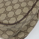 GUCCI GG Supreme Web Sherry Line Bag PVC Beige Gold 89 02 077 Auth BA10130-16
