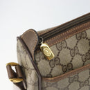 GUCCI GG Supreme Web Sherry Line Bag PVC Beige Gold 89 02 077 Auth BA10130-9