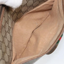GUCCI GG Supreme Web Sherry Line Bag PVC Beige Gold 89 02 077 Auth BA10130-23