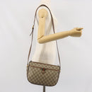 GUCCI GG Supreme Web Sherry Line Bag PVC Beige Gold 89 02 077 Auth BA10130-24