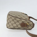 GUCCI GG Supreme Web Sherry Line Bag PVC Beige Gold 89 02 077 Auth BA10130-3