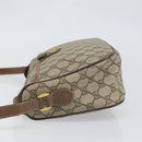 GUCCI GG Supreme Web Sherry Line Bag PVC Beige Gold 89 02 077 Auth BA10130-4