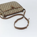 GUCCI GG Supreme Web Sherry Line Bag PVC Beige Gold 89 02 077 Auth BA10130-7