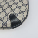 GUCCI GG Supreme Sherry Line Shoulder Bag PVC Navy Gold 39 02 026 Auth BA10131-10
