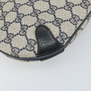 GUCCI GG Supreme Sherry Line Shoulder Bag PVC Navy Gold 39 02 026 Auth BA10131-11