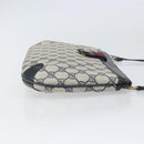 GUCCI GG Supreme Sherry Line Shoulder Bag PVC Navy Gold 39 02 026 Auth BA10131-4