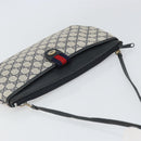 GUCCI GG Supreme Sherry Line Shoulder Bag PVC Navy Gold 39 02 026 Auth BA10131-6