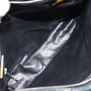 CHANEL Matelasse Chain Shoulder Bag Lamb Skin Black Gold CC Auth BA10132-11