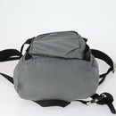 PRADA Backpack Nylon Gray Silver Auth BA10134-5