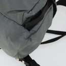 PRADA Backpack Nylon Gray Silver Auth BA10134-16