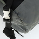 PRADA Backpack Nylon Gray Silver Auth BA10134-19