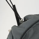 PRADA Backpack Nylon Gray Silver Auth BA10134-21