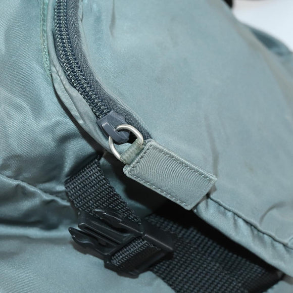 PRADA Backpack Nylon Gray Silver Auth BA10134
