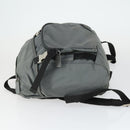 PRADA Backpack Nylon Gray Silver Auth BA10134-4