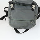 PRADA Backpack Nylon Gray Silver Auth BA10134-6