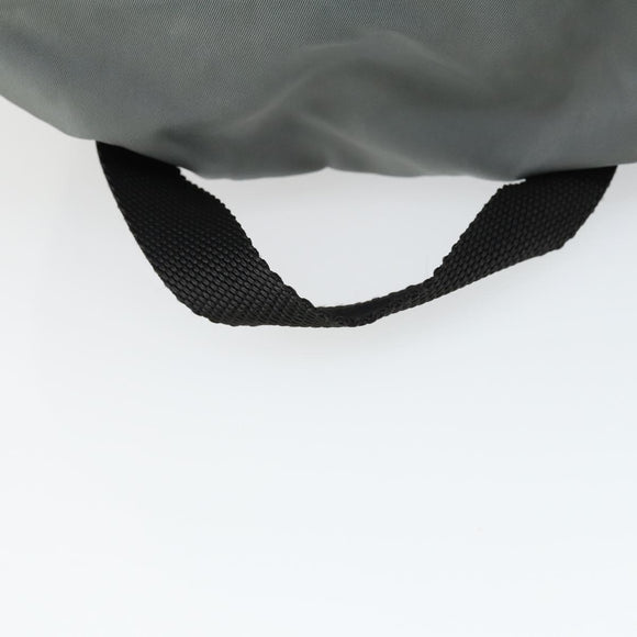 PRADA Backpack Nylon Gray Silver Auth BA10134